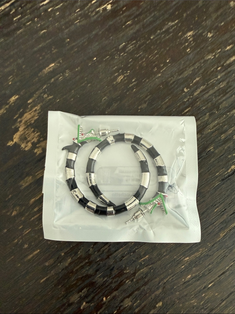 Beetlejuice Sandworm earrings
